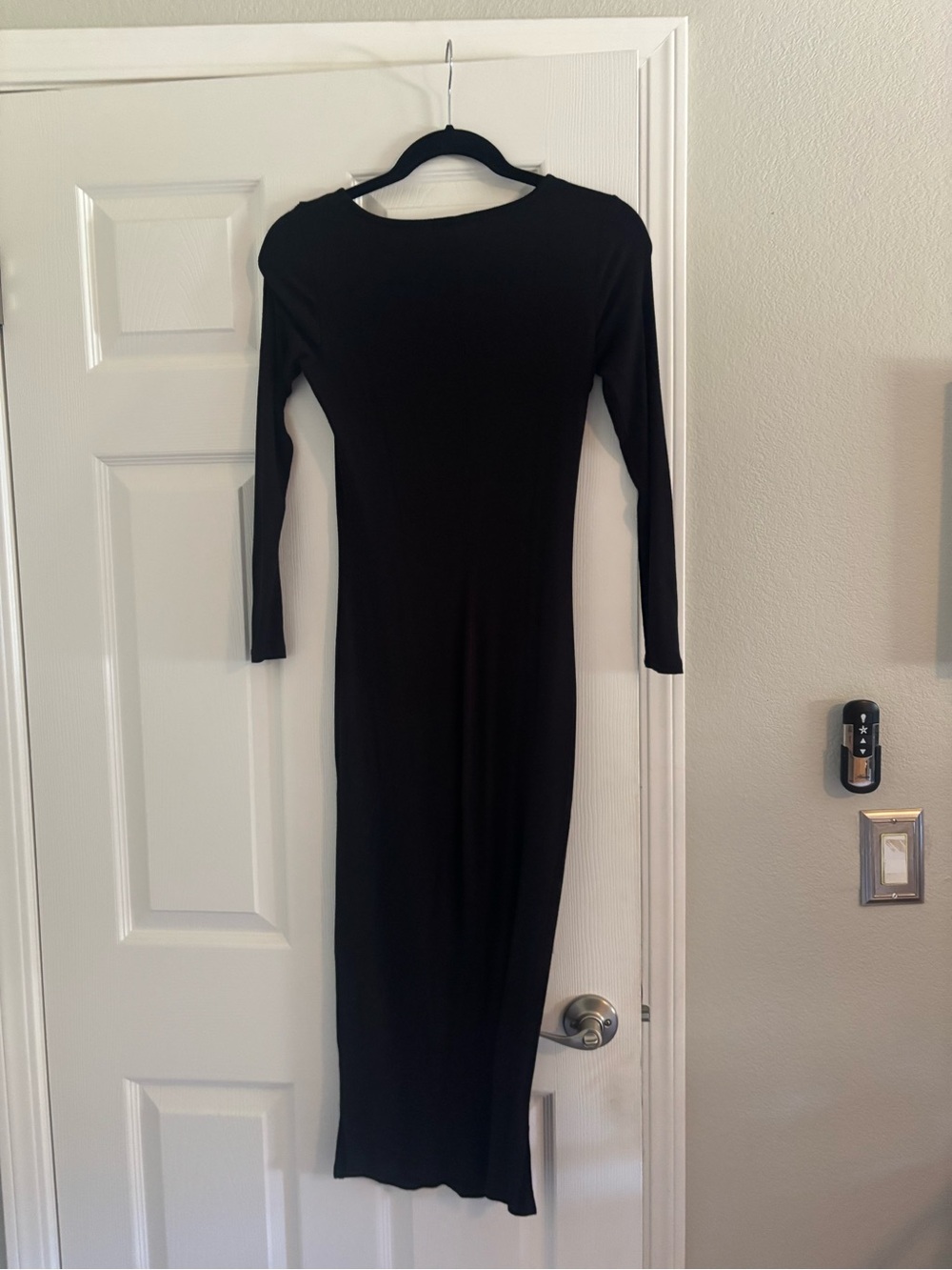 Marine Layer Black Long Sleeve Maxi Dress